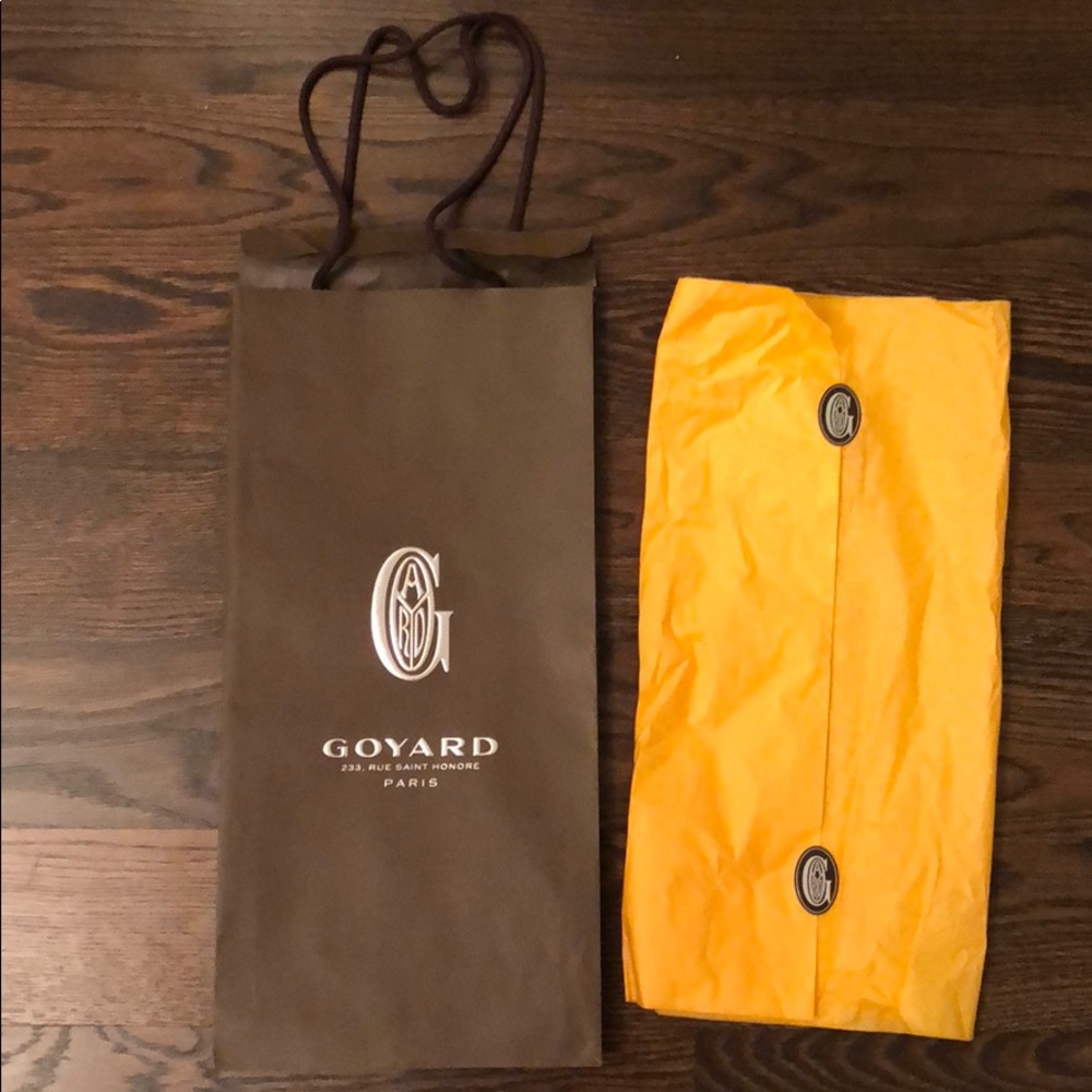Goyard gift bag and tissue paper